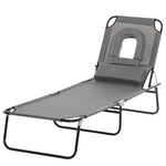 Garden Sun Lounger Folding Recliner Chair | Set of 1