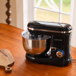 1400w 5.5l Household Stand Mixer With Stainless Steel Bowl, 6-speed Tilt-head Design – Includes Whisk, Beater & Dough Hook