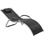 Lounger Chair W/ Removable Pillow | Black