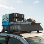 HOMCOM 90.7 Kg Universal Roof Rack Basket, Steel Car Rooftop Holder