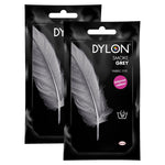 Hand Fabric Dye Sachet, Smoke Grey,  2 Packs Of 50g