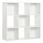 9 Cube Storage Cabinet Bookcase Bookshelf Home Office Shelf | One Size | White
