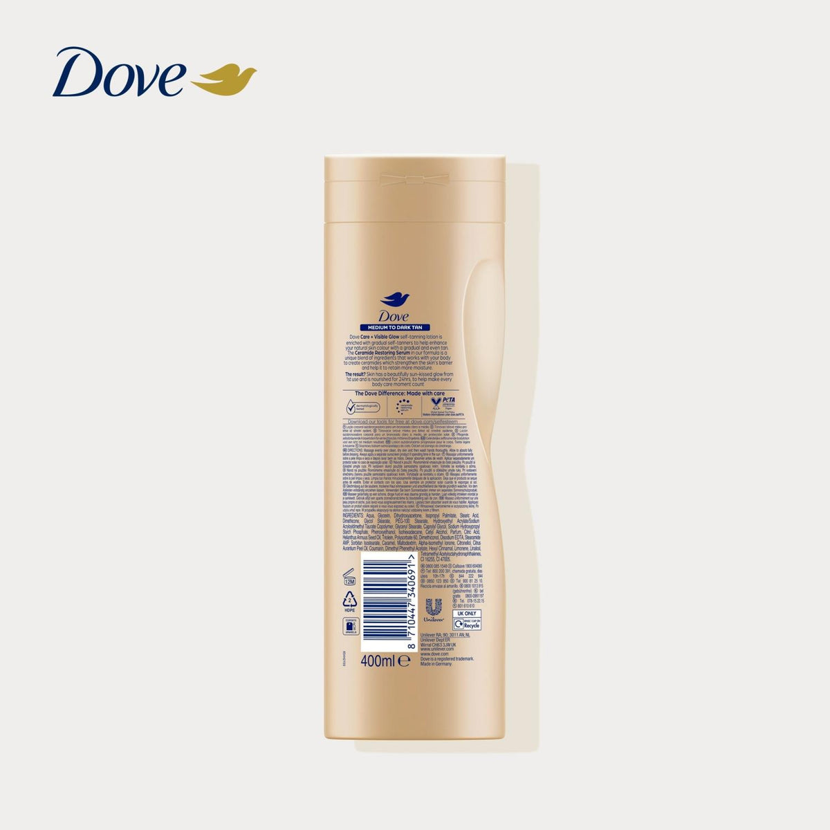Visible Glow Nourishing Self-tan Lotion, Medium To Dark Skin, 400ml | Set of 1