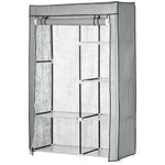 Fabric Wardrobe W/ Shelves Hanging Rail Foldable Closets
