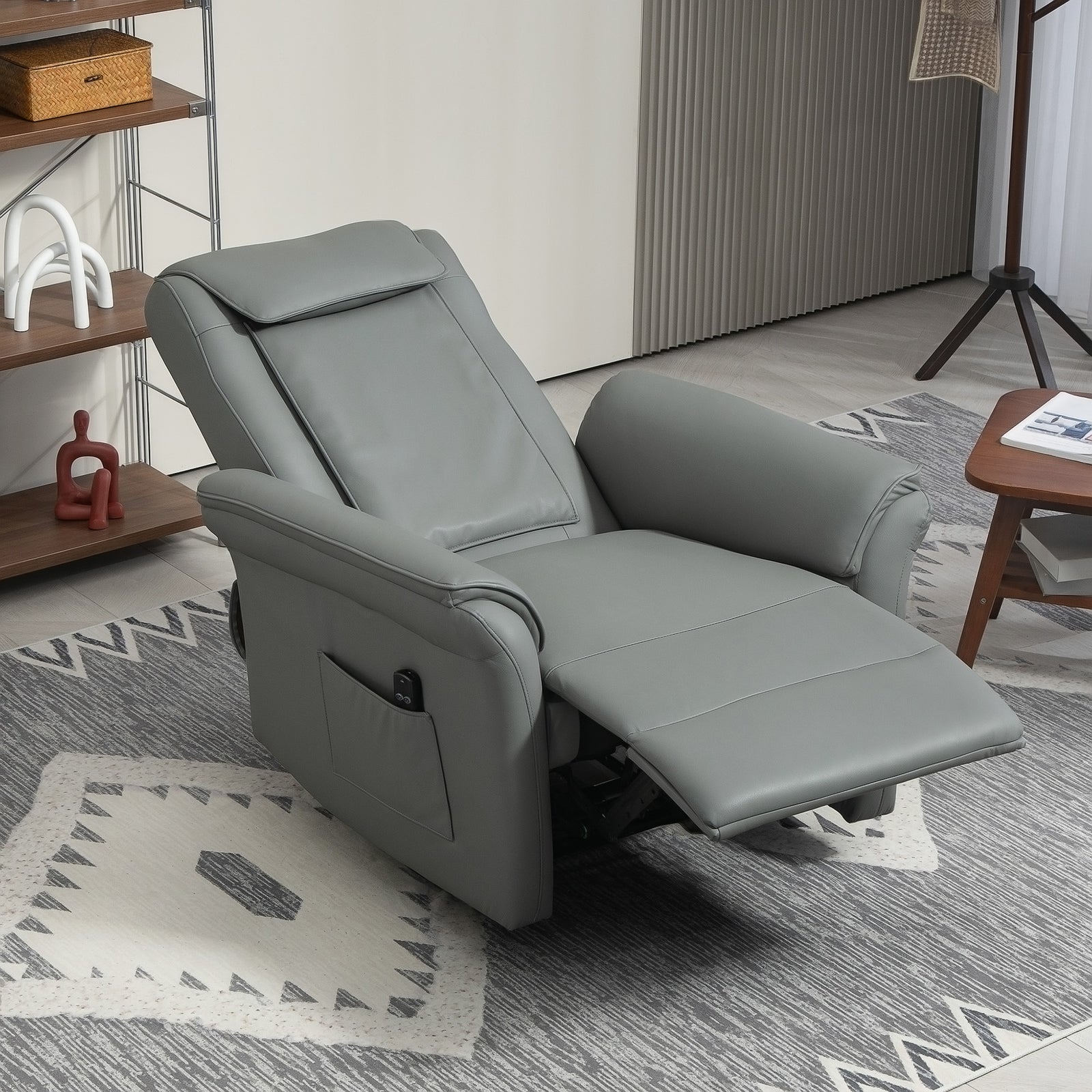 Kneading Massage Recliner Chair Breathable Leather