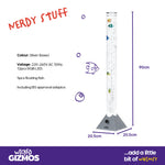 Wicked Gizmos Led Bubble Lamp 90cm Colour Changing With Fish For Sensory Play