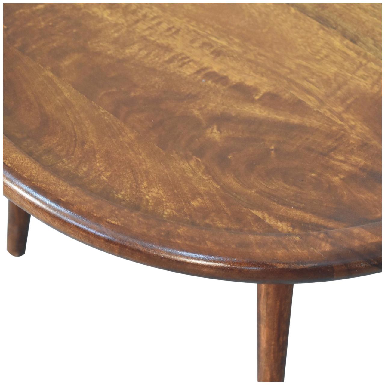 Solid Wood Chestnut Plate Coffee Table
