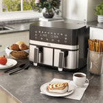 Dual Zone Air Fryer 8.5l Double Air Fryer With Sync Finish