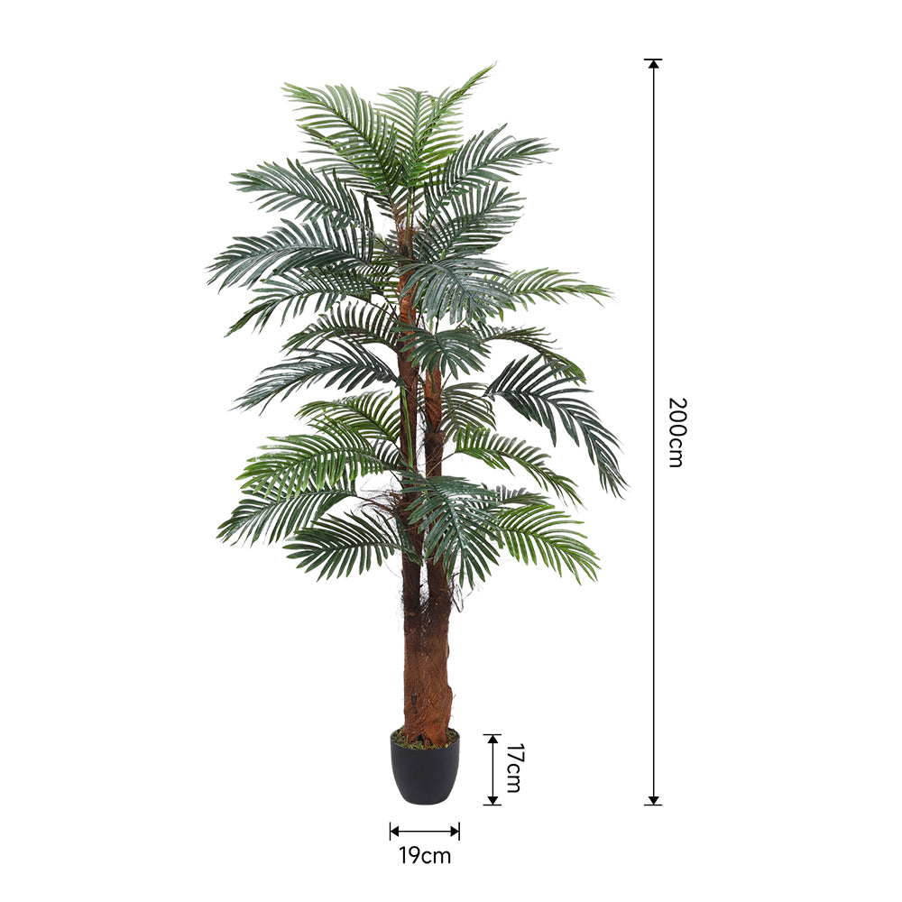 200cm H Artificial Cycas Palm Decorative Plant In Planter
