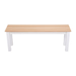 Versatile Wooden Bench | One Size | Natural & White