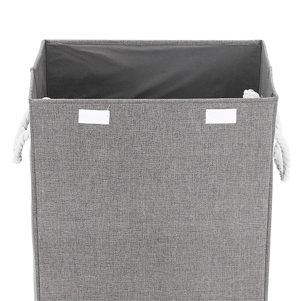 Foldable Home Laundry Baskets Laundry Hamper With Lid And Rope Handles