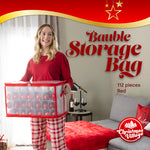 Christmas Ornament Storage Box With 112 Bauble Capacity | Red