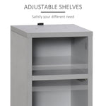 Set Of 2 Cd Storage Units With Adjustable Shelves | One Size | Gray