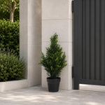 60cm Uv Artificial Cedar Cypress Topiary Uv Resistant
