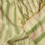 Bed Sofa Throw Cotton Chenille Tie Dye | 150cm x 200cm | Green