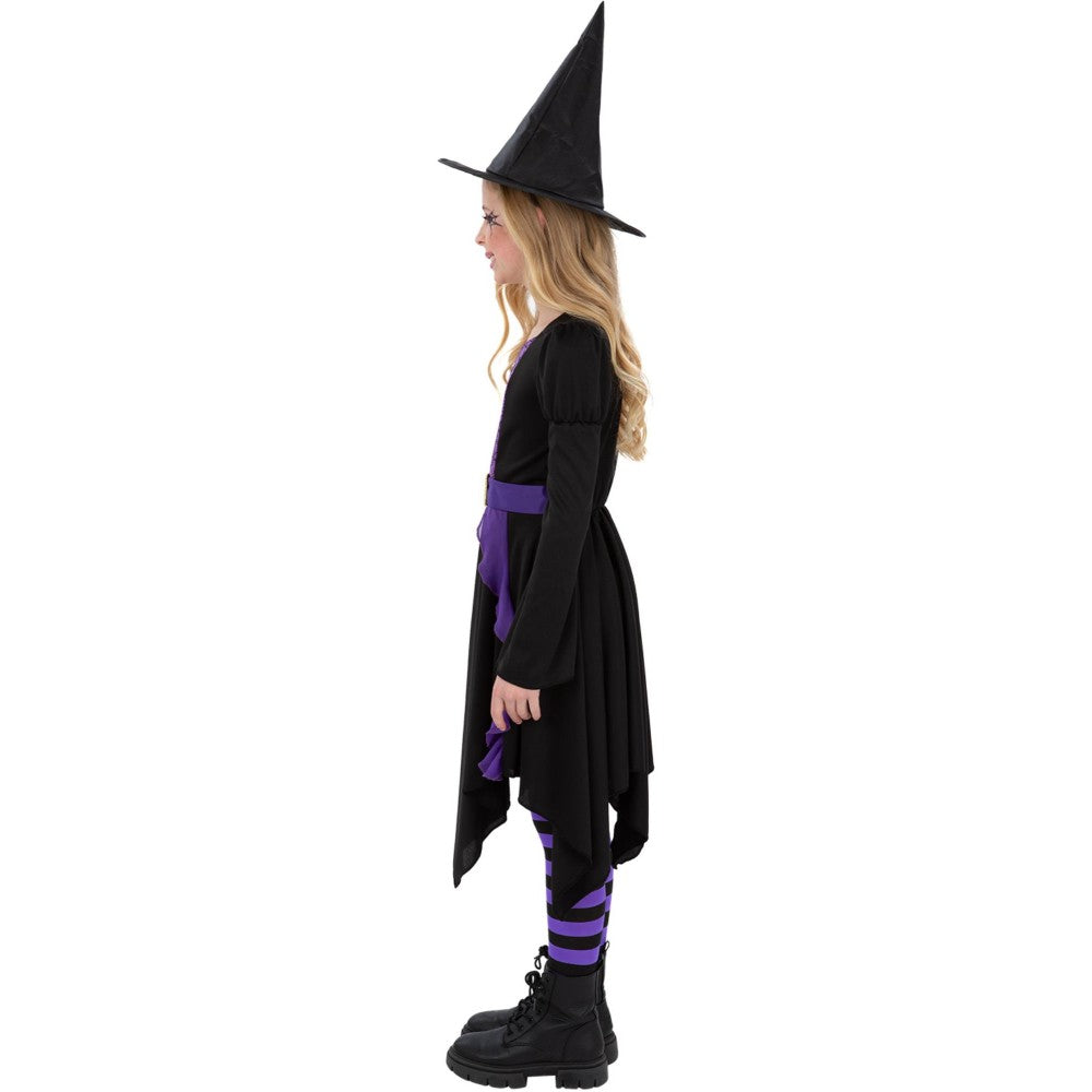 Practical Spell Witch Costume, Girls | Small