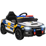 Kids Electric Ride Pm Police Car With Remote Control, Multicoloured