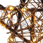 Decorative Star-shaped Christmas Tree Topper With Led Lights