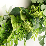 50cm Artificial Wreath Ferns