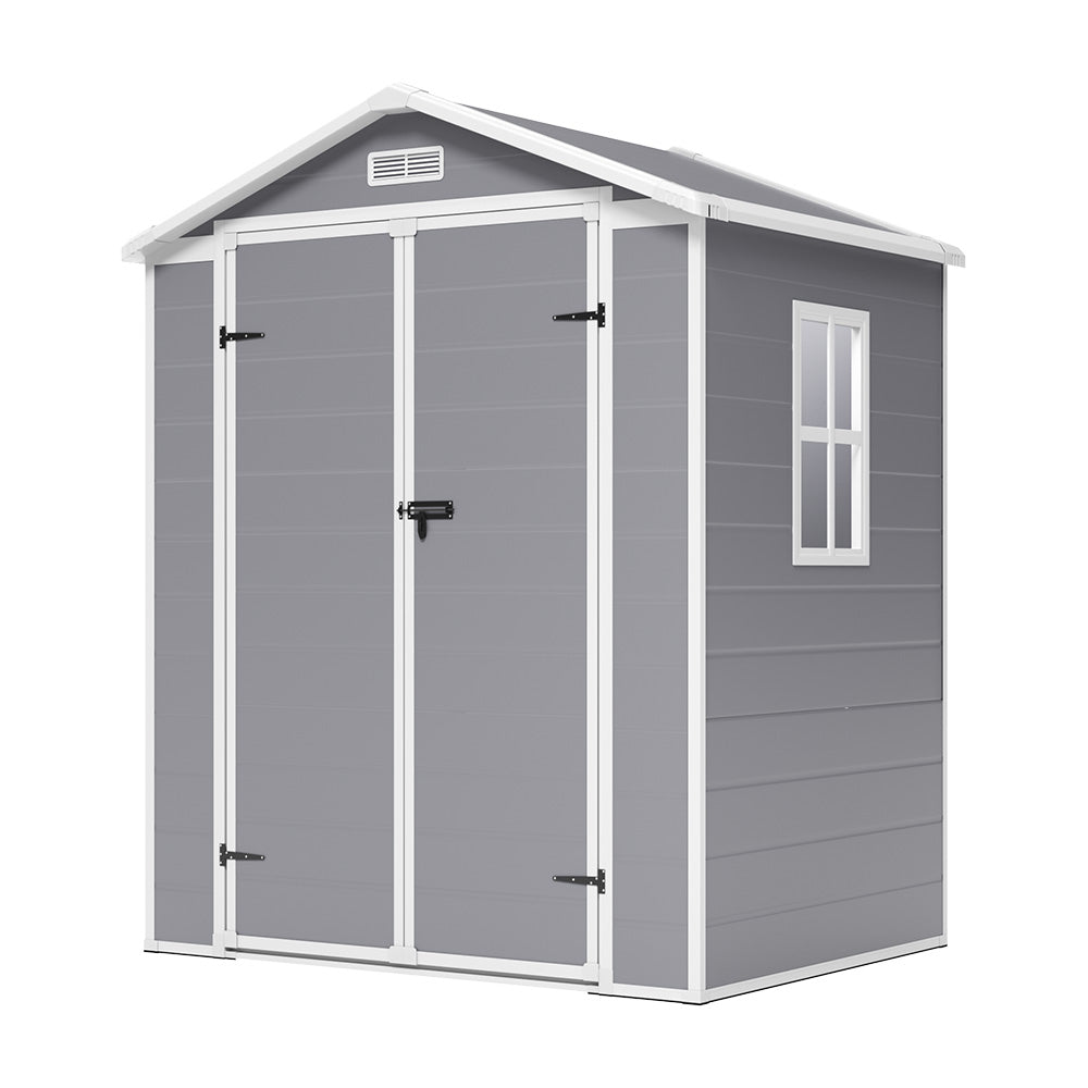 6x4.4ft Plastic Outdoor Garden Storage Shed