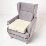 Cotton Orthopaedic Foam Armchair Booster Cushion | 50cm x 50cm | Cream