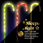 Multi Coloured Candy Cane Led Pathway Lights 4 Pack
