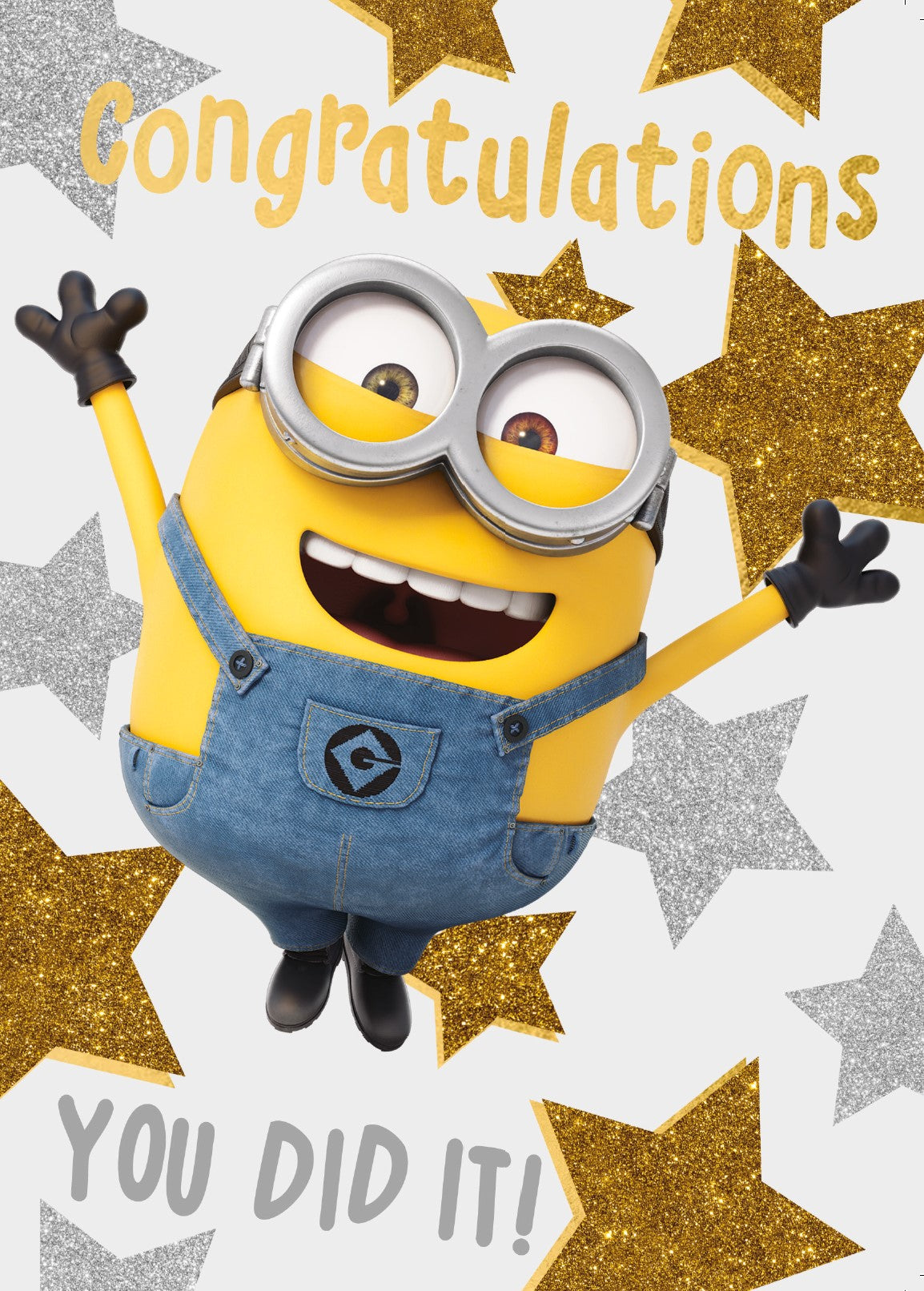 Despicable Me Minions 'you Did It' Congratulations Card Official Product