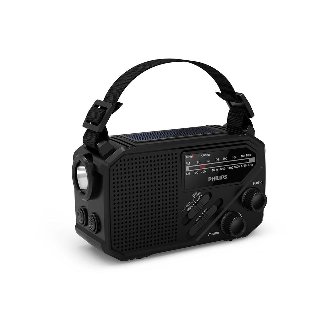 Tar1609-00 Portable Radio Torch Sos Alarm | Black