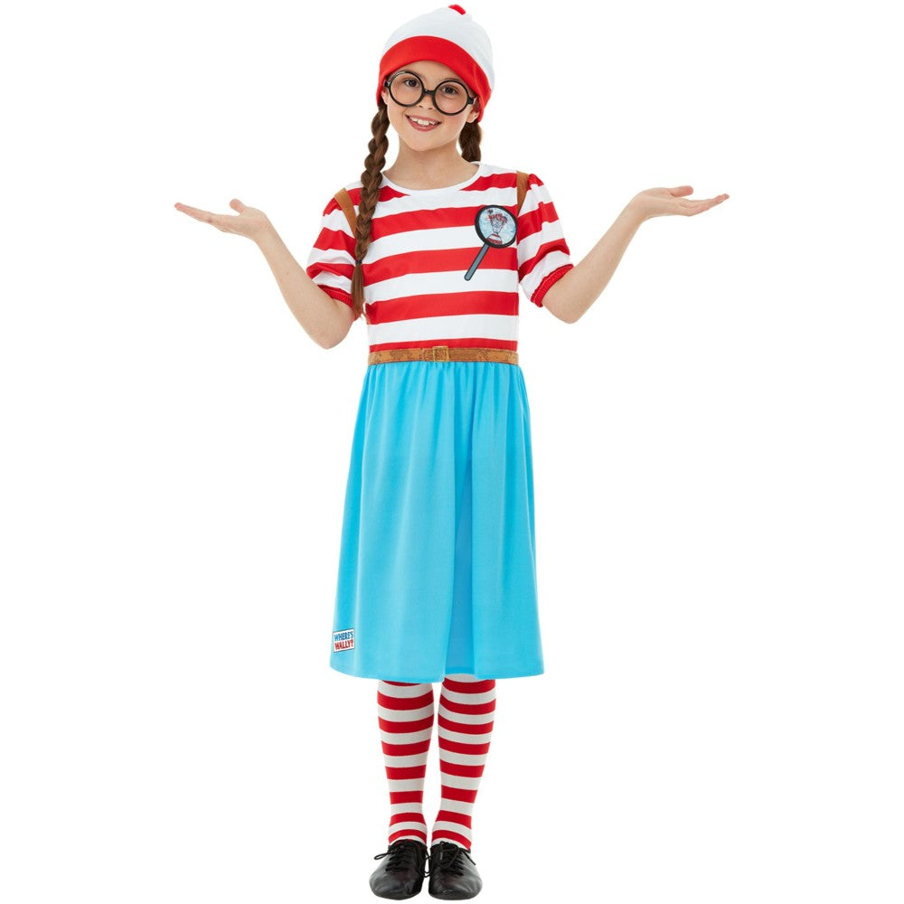 Where's Wally? Wenda Deluxe Girls Costume | Small