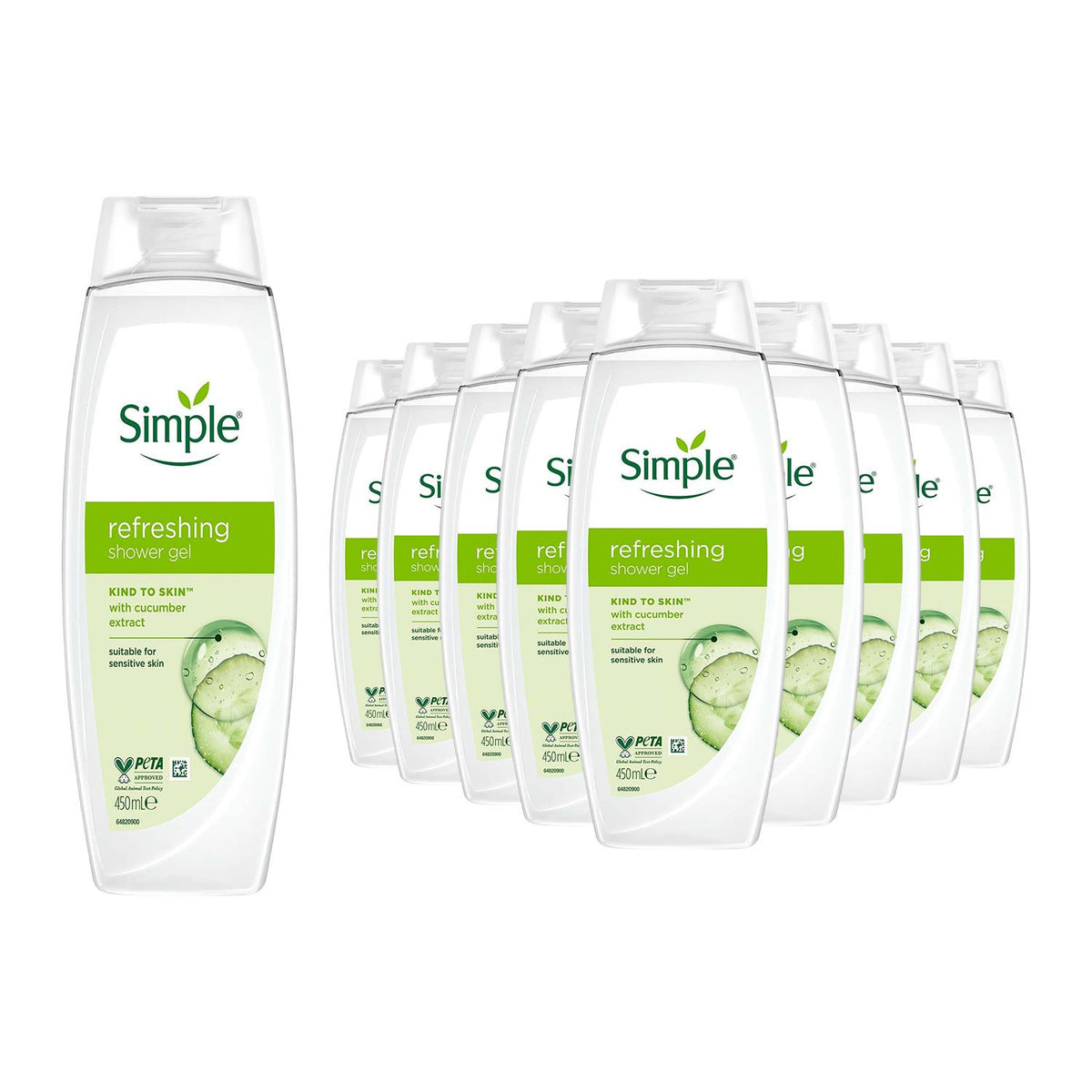 Refreshing Shower Gel 450ml Multipack | Set of 12