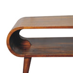 Solid Wood Open Chestnut Coffee Table
