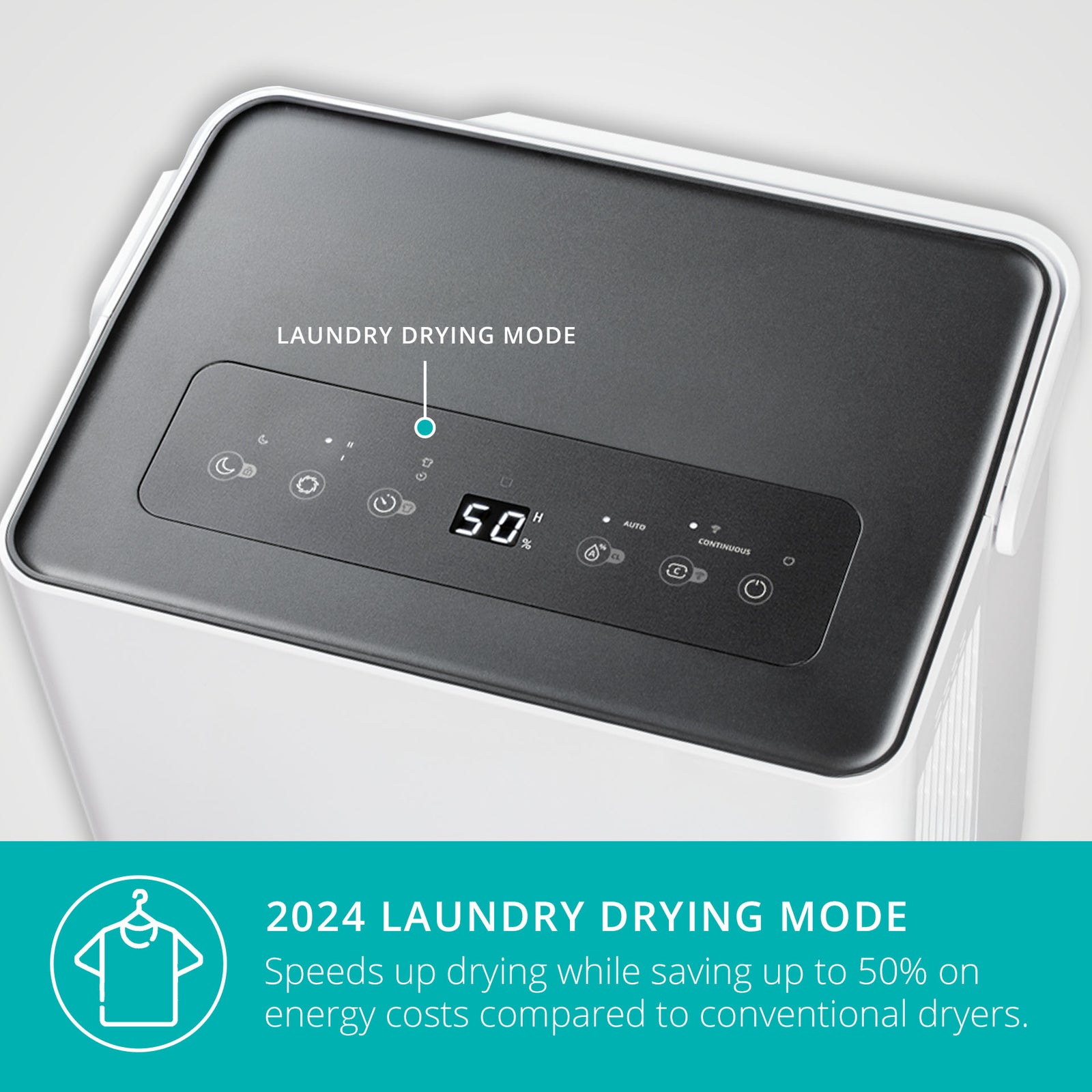 Bora Smart Dehumidifier, 12l,20l,30l/day Extraction, 4l Water Tank Or Continous Drainage | 20l | White