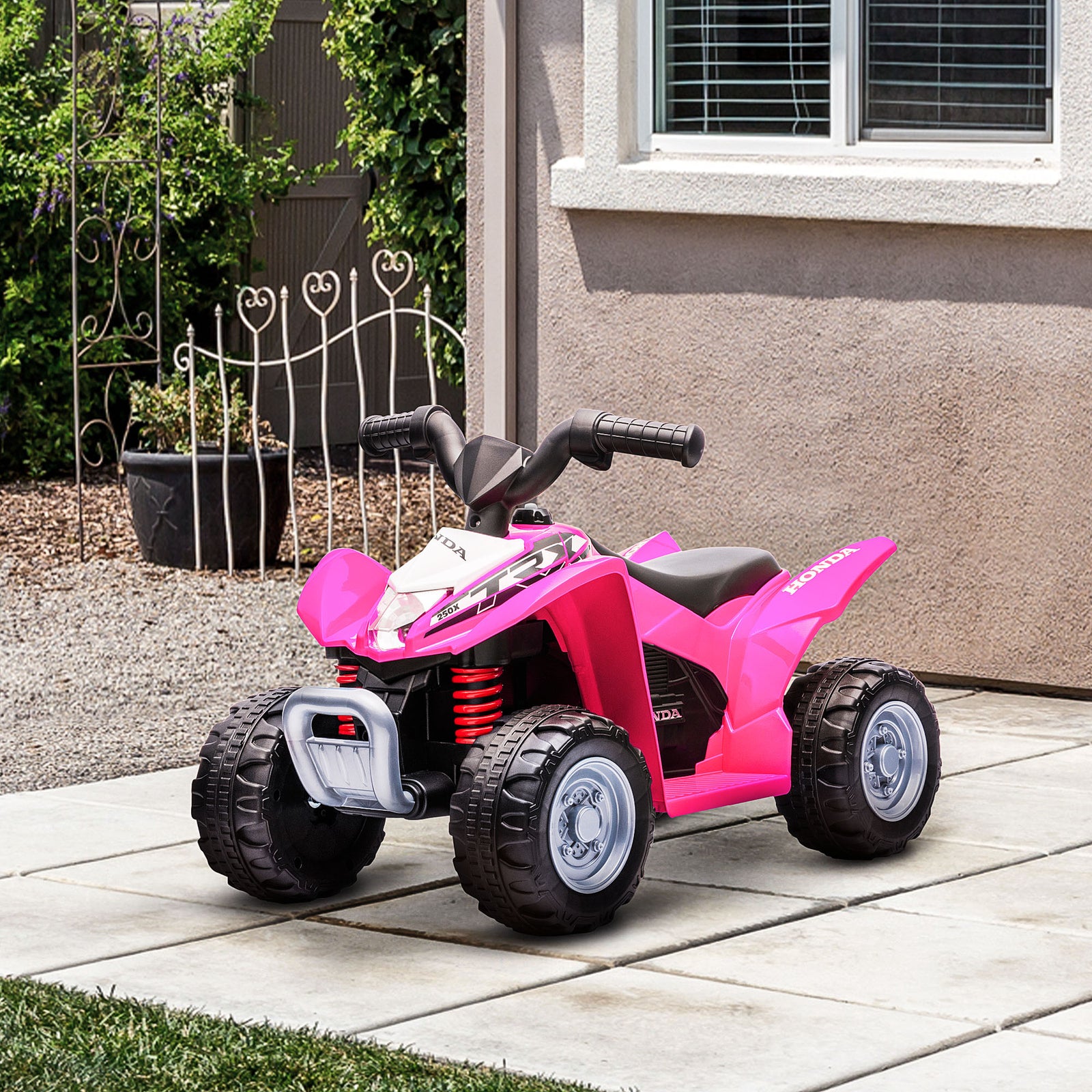 Honda Licensed Kids Electric Quad Bike 6v Atv Ride On 1.5-3 Years | Pink