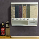 Wall Mounted Cereal Dispenser Kitchen Storage With Measuring Cup