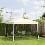 2.97 X 2.97m Gazebo Canopy Pop Up Tent Mesh Screen Shade