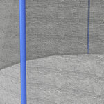 10ft Trampoline Net Replacement Safety Net W/ Zipped Door | Blue