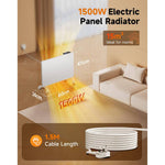1000w/1500w/2000w Convection Heater With Wifi App & Voice Control, 3 Modes, Smart Thermostat, 24h/7d Timer, Child Lock, Wall Mounted Or Freestanding | Medium