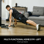 Multi Gym Workout Station With Sit Up Bench | Black