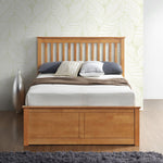 Malmo Wooden Ottoman Bed | Double | Oak