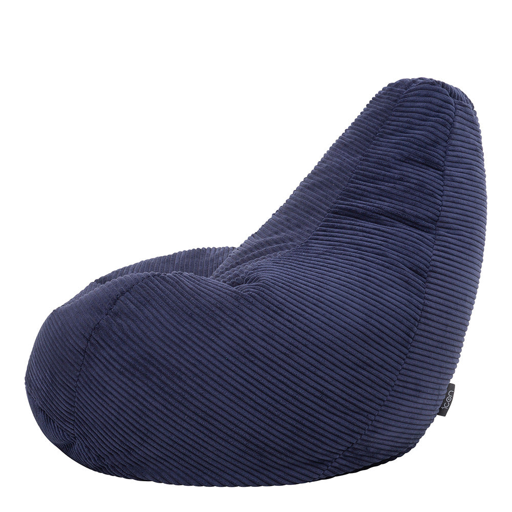 Dalton Cord Bean Bag Chair | Navy Blue