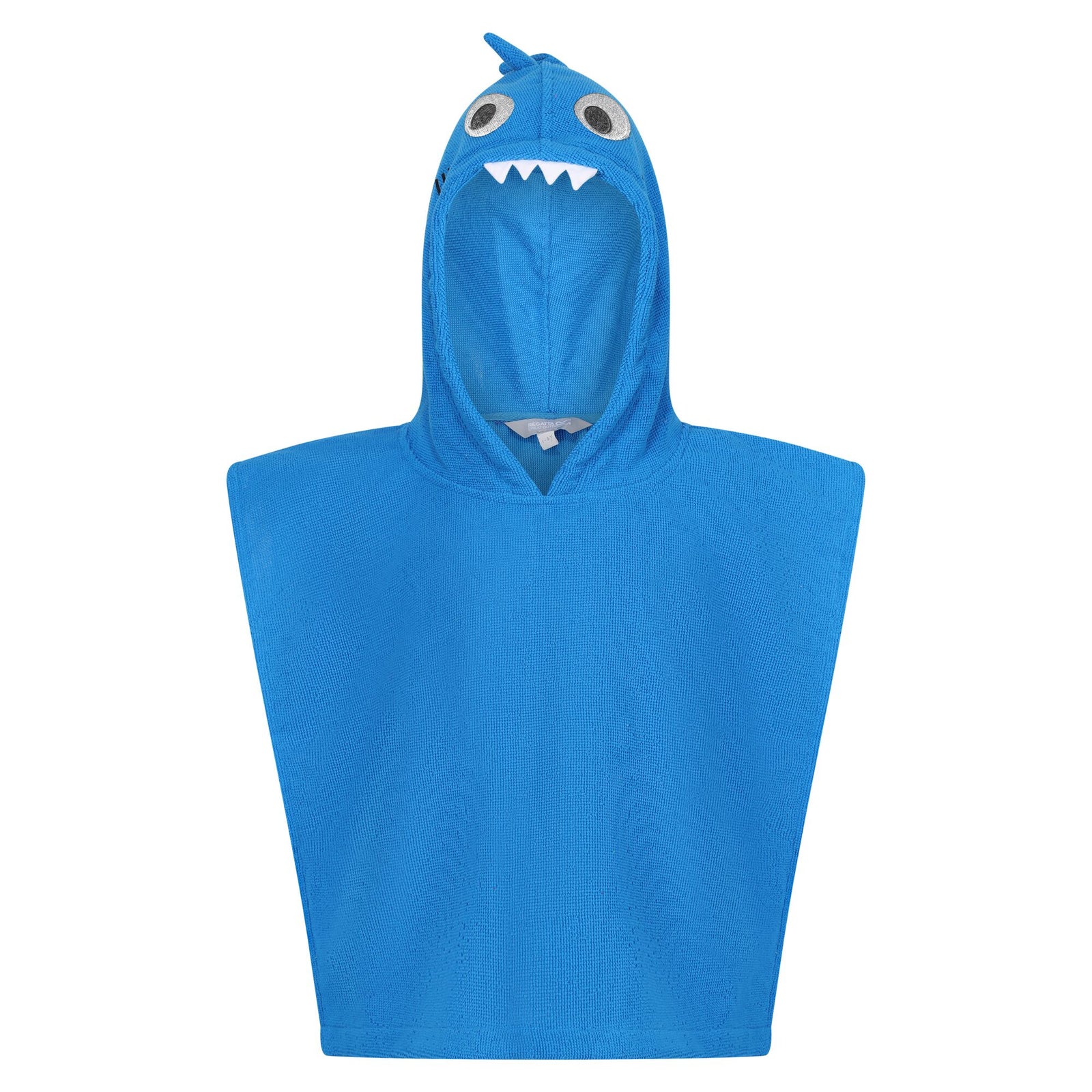 Childrens/kids Bubbles The Shark Hooded Towel | 1-3 Years | Blue