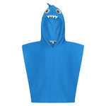Childrens/kids Bubbles The Shark Hooded Towel | 4-6 Years | Blue