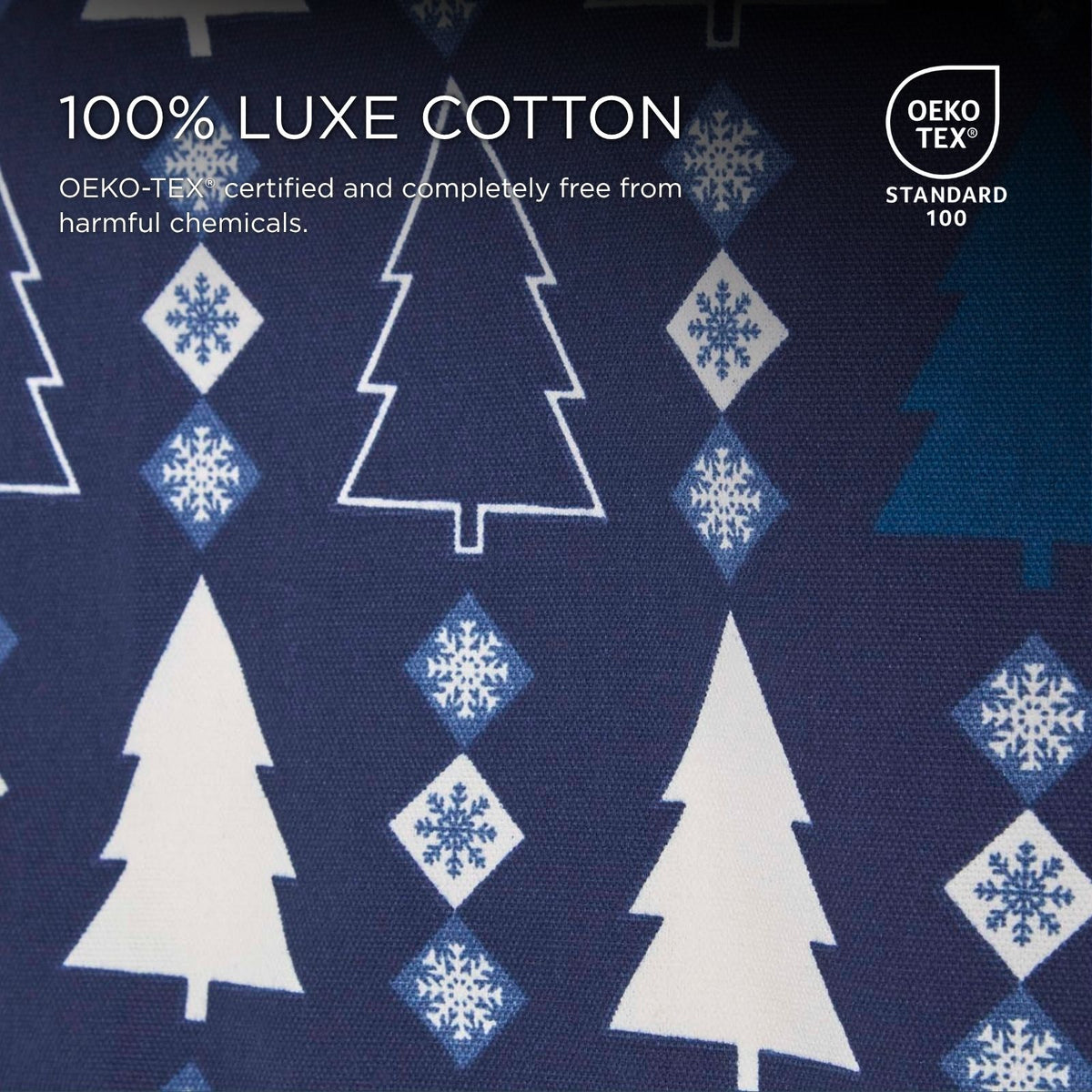 Blue Winterland Christmas Apron