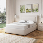 Weston Fabric Ottoman Bed Frame | Double | Beige
