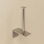 Toilet Roll Holder, Silver Gloss, Wall-mounted, 9 Cm. Collection Metric