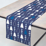 Blue Winterland Christmas Table Runner | 35cm x 250cm | Blue