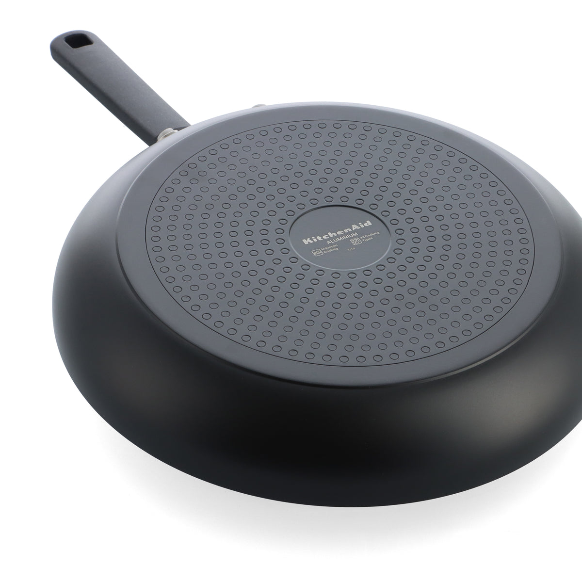 KitchenAid Cookware Coloured Aluminium Frying Pan, Pfas Free, Matt Black