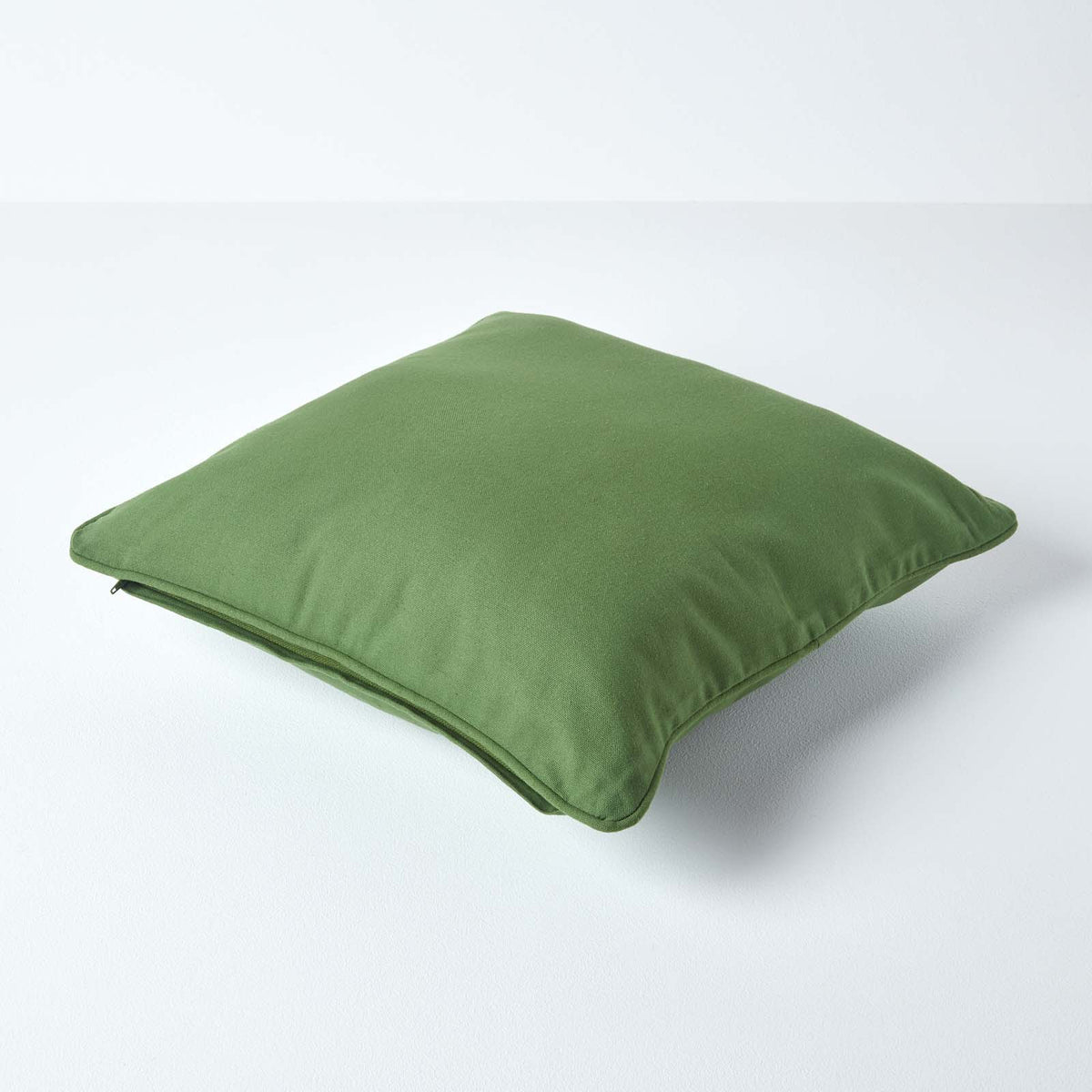 Cotton Plain Cushion Cover | 60cm x 60cm | Olive Green