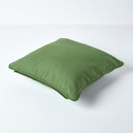 Cotton Plain Cushion Cover | 45cm x 45cm | Olive Green