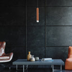 Copper Designer 5w Led Pendant Copper / Rose Gold Industrial Chic Cylindrical Shape